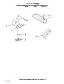 04 - Latch Parts parts for Maytag Oven MMW7530WDW01 from AppliancePartsPros.com