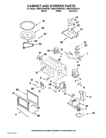 06 - Cabinet And Stirrer Parts parts for Maytag Oven MMW7530WDW01 from AppliancePartsPros.com