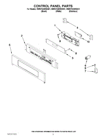02 - Control Panel Parts parts for Maytag Oven MMW7530WDS01 from AppliancePartsPros.com