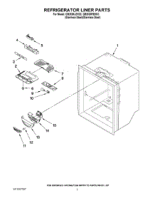 02 - Refrigerator Liner Parts parts for Maytag Refrigerator GB2526LEKS3 from AppliancePartsPros.com