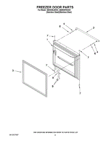 05 - Freezer Door Parts parts for Maytag Refrigerator GB2526LEKS3 from AppliancePartsPros.com