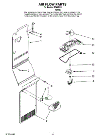 09 - Air Flow Parts parts for Maytag Refrigerator RS495111 from AppliancePartsPros.com
