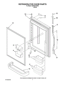 04 - Refrigerator Door Parts parts for Maytag Refrigerator ABB1921DEW6 from AppliancePartsPros.com