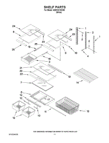 06 - Shelf Parts parts for Maytag Refrigerator ABB1921DEW6 from AppliancePartsPros.com
