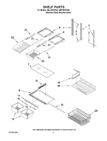 06 - Shelf Parts parts for Maytag Refrigerator ABR192ZFES5 from AppliancePartsPros.com