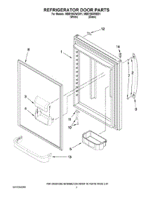 05 - Refrigerator Door Parts parts for Maytag Refrigerator MBB1953WEB1 from AppliancePartsPros.com