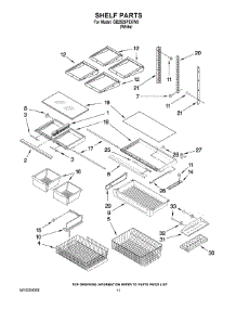 06 - Shelf Parts parts for Maytag Refrigerator GB2526PEKW3 from AppliancePartsPros.com
