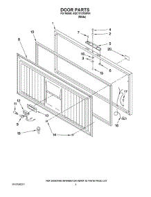 02 - Door Parts parts for Maytag Freezer AQC1513TEW04 from AppliancePartsPros.com