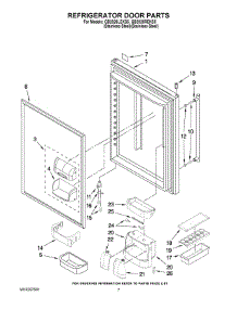 04 - Refrigerator Door Parts parts for Maytag Refrigerator GB2026REKS5 from AppliancePartsPros.com