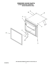 05 - Freezer Door Parts parts for Maytag Refrigerator GB2526REKS4 from AppliancePartsPros.com