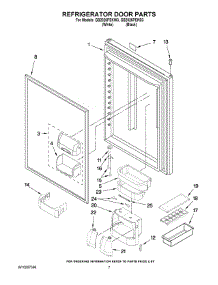04 - Refrigerator Door Parts parts for Maytag Refrigerator GB2026PEKW3 from AppliancePartsPros.com