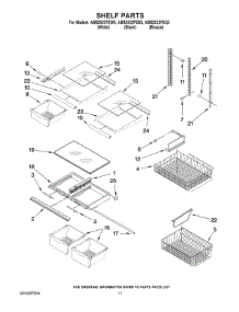 07 - Shelf Parts parts for Maytag Refrigerator ABB2522FEQ3 from AppliancePartsPros.com