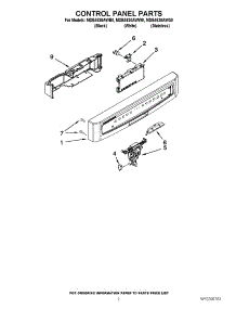 02 - Control Panel Parts parts for Maytag Dishwasher MDB4630AWW0 from AppliancePartsPros.com