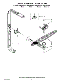07 - Upper Wash And Rinse Parts parts for Maytag Dishwasher MDBH949AWS1 from AppliancePartsPros.com