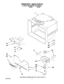 03 - Freezer Liner Parts parts for Maytag Refrigerator ABB192ZDEB6 from AppliancePartsPros.com