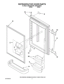 04 - Refrigerator Door Parts parts for Maytag Refrigerator ABB192ZDEB6 from AppliancePartsPros.com