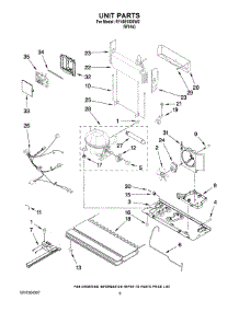 05 - Unit Parts parts for Maytag Refrigerator RY4951000W2 from AppliancePartsPros.com