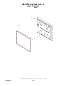 07 - Freezer Door Parts parts for Maytag Refrigerator RY4951000W2 from AppliancePartsPros.com