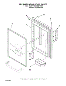 05 - Refrigerator Door Parts parts for Maytag Refrigerator MBL2556KES5 from AppliancePartsPros.com