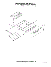 05 - Drawer And Rack Parts parts for Maytag Range MER8772WW1 from AppliancePartsPros.com