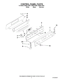 02 - Control Panel Parts parts for Maytag Range MER8772WS1 from AppliancePartsPros.com