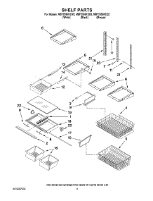07 - Shelf Parts parts for Maytag Refrigerator MBF2556KEQ3 from AppliancePartsPros.com