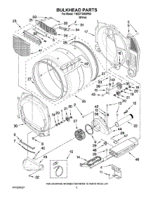 03 - Bulkhead Parts parts for Maytag Dryer YNED7300WW0 from AppliancePartsPros.com