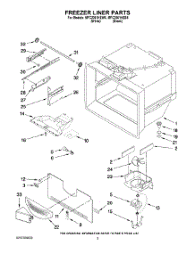 02 - Freezer Liner Parts parts for Maytag Refrigerator MFC2061HEB5 from AppliancePartsPros.com