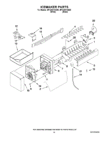 08 - Icemaker Parts parts for Maytag Refrigerator MFC2061HEB5 from AppliancePartsPros.com