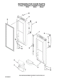 04 - Refrigerator Door Parts parts for Maytag Refrigerator AFD2535DEQ6 from AppliancePartsPros.com
