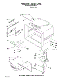 02 - Freezer Liner Parts parts for Maytag Refrigerator AFD2535FES5 from AppliancePartsPros.com