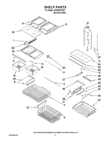 06 - Shelf Parts parts for Maytag Refrigerator AFD2535FES5 from AppliancePartsPros.com