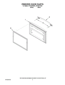 03 - Freezer Door Parts parts for Maytag Refrigerator AFF2534FEW3 from AppliancePartsPros.com