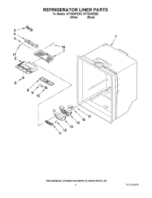 04 - Refrigerator Liner Parts parts for Maytag Refrigerator AFF2534FEW3 from AppliancePartsPros.com
