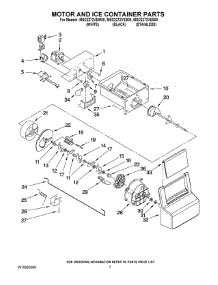05 - Motor And Ice Container Parts parts for Maytag Refrigerator MSD2272VEW00 from AppliancePartsPros.com