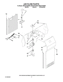 10 - Air Flow Parts parts for Maytag Refrigerator MSD2272VEW00 from AppliancePartsPros.com