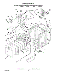 02 - Cabinet Parts parts for Maytag Dryer MEDB850WQ0 from AppliancePartsPros.com