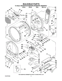 03 - Bulkhead Parts parts for Maytag Dryer MEDB850WL0 from AppliancePartsPros.com