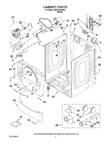 02 - Cabinet Parts parts for Maytag Dryer NED7300WW0 from AppliancePartsPros.com