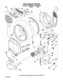 03 - Bulkhead Parts parts for Maytag Dryer MGDE300VW3 from AppliancePartsPros.com