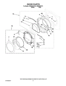 05 - Door Parts parts for Maytag Dryer MGDE300VF3 from AppliancePartsPros.com