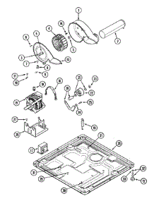 07 - Motor Drive parts for Admiral Dryer MDG16PDBGW from AppliancePartsPros.com