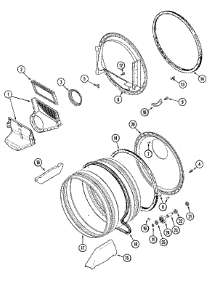 09 - Tumbler parts for Admiral Dryer MDG16PDBGW from AppliancePartsPros.com