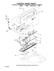 02 - Control Panel Parts parts for Maytag Washer MVWB850WL1 from AppliancePartsPros.com