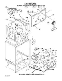 02 - Liner Parts parts for Maytag Refrigerator MTB2254EEB02 from AppliancePartsPros.com