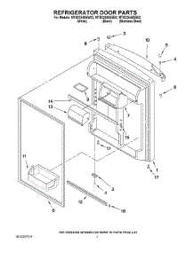 04 - Refrigerator Door Parts parts for Maytag Refrigerator MTB2254EEB02 from AppliancePartsPros.com