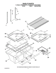 03 - Shelf Parts parts for Maytag Refrigerator MTB2254EES02 from AppliancePartsPros.com