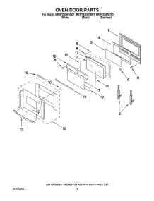 02 - Oven Door Parts parts for Maytag Oven MEW7530WDS01 from AppliancePartsPros.com