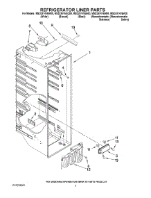 02 - Refrigerator Liner Parts parts for Maytag Refrigerator MSD2574VEB00 from AppliancePartsPros.com