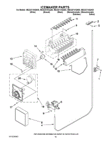 12 - Icemaker Parts parts for Maytag Refrigerator MSD2574VEB00 from AppliancePartsPros.com